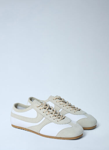 Suede Trimmed Sneakers Dries Van Noten Suede Trimmed Sneakers White dvn0262031