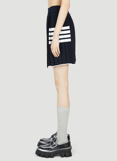 Thom Browne Four Bar Pleated Skirt Blue thb0251015