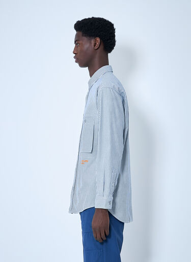 Stone Island Marina Striped Shirt Blue sto0160002