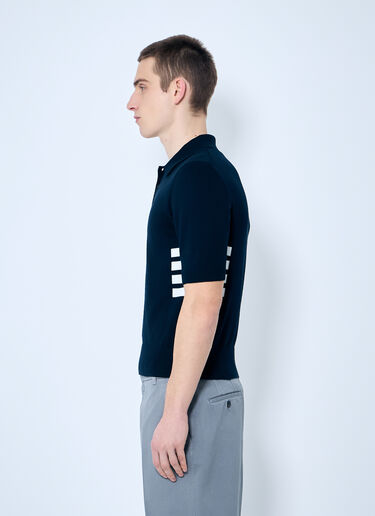 Thom Browne Knit Rugby Jersey Short Sleeve Top Navy thb0159006