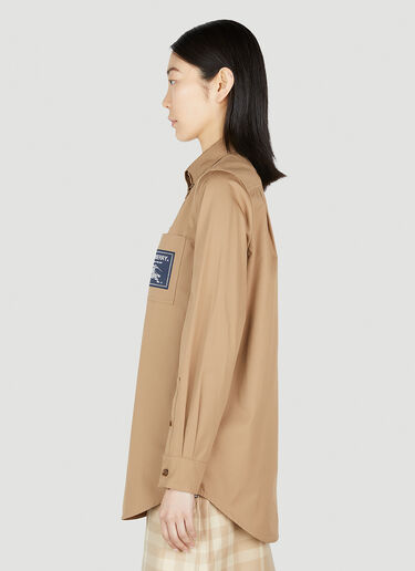 Burberry 파올라 라벨 셔츠 카멜 bur0252009