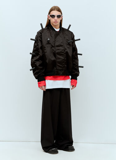 Walter Van Beirendonck Skeleton Bumper Jacket Black wlt0154004