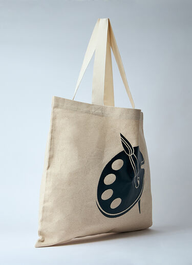 Gallery Dept. Logo Print Tote Bag Beige gdp0160032
