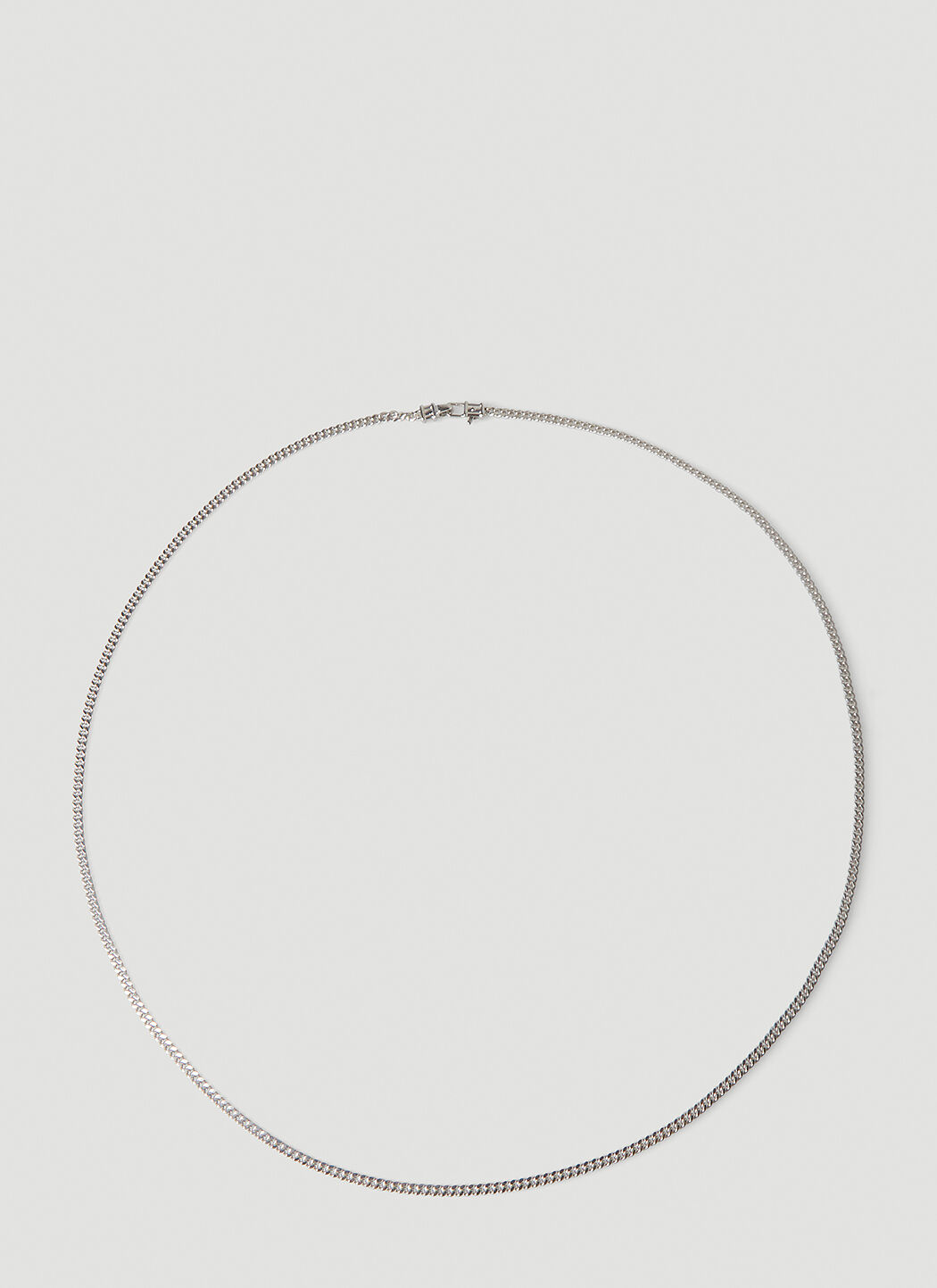 Tom Wood Curb Chain Medium Necklace 银色 tmw0355013