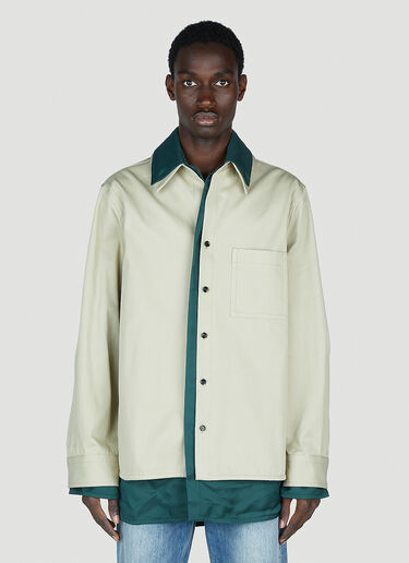 Bottega Veneta Double Shirt Green bov0152004