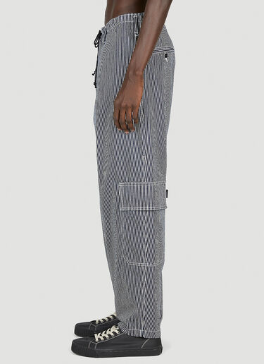 Yohji Yamamoto Pinstripe Pants Dark Blue yoy0152007