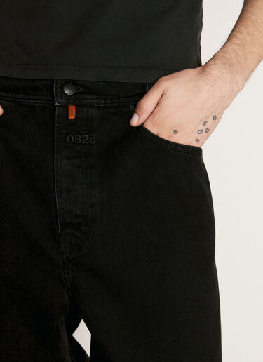 032C Logo Embroidery Baggy Jeans Black cee0356001