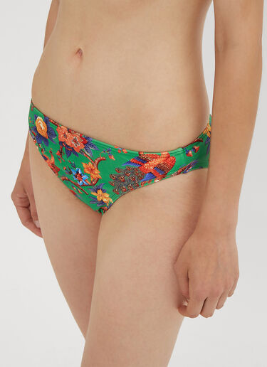 LN-CC® - La Double J: Pavone Verde Triangle Bikini Briefs - Green La Double J Pavone Verde Triangle Bikini Briefs Green ldj0234010