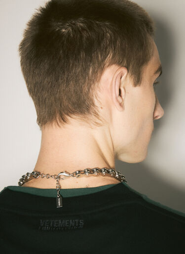 바이커 체인 목걸이 Vetements 바이커 체인 목걸이 실버 vet0158014