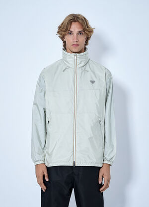 Prada High-Neck Zip Jacket White pra0165005