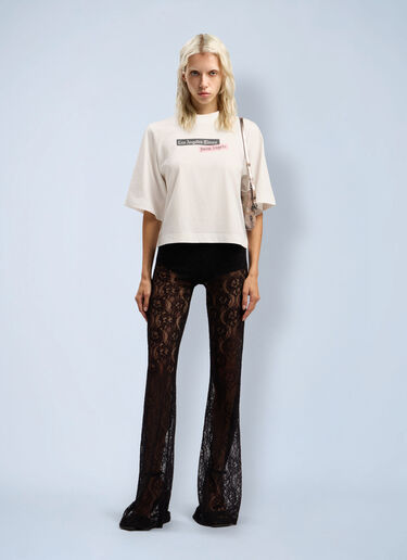 Palm Angels PaxLaTimes Cropped T-Shirt White pma0262087