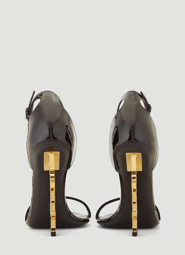 Saint Laurent Opyum Heeled Sandals Black sla0241038
