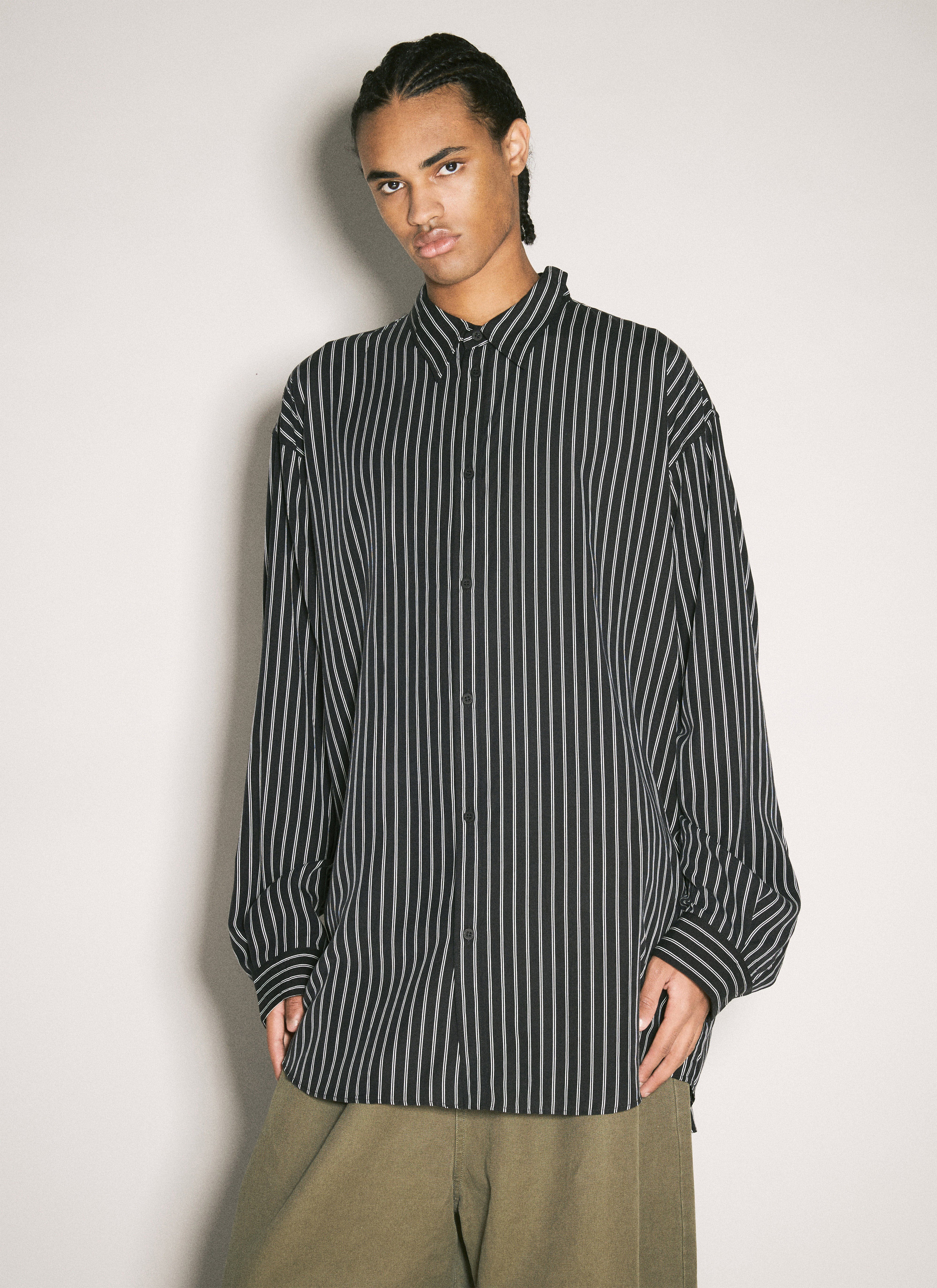 Balenciaga Men's' Fluid Shirt in Black | LN-CC®
