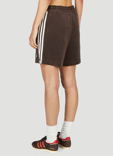adidas by Wales Bonner 丝绒运动短裤 深棕色 awb0352010