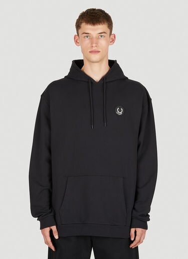 Raf Simons x Fred Perry Patched Hooded Sweatshirt Black rsf0150009