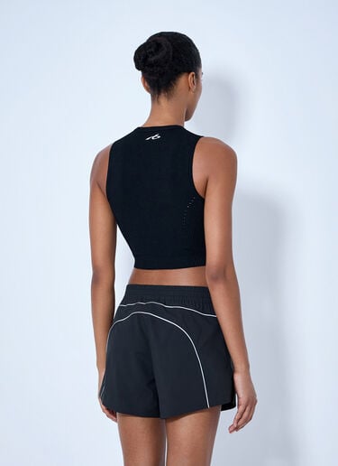 LN-CC® - Balenciaga: Fitted Cut Top - Black Balenciaga Fitted Cut Top Black bal0265003