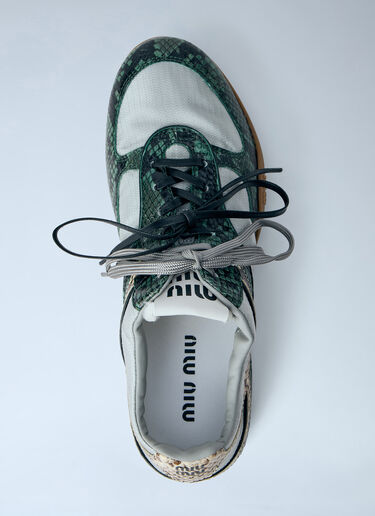 Miu Miu Gymnasium Sneakers Green miu0164040