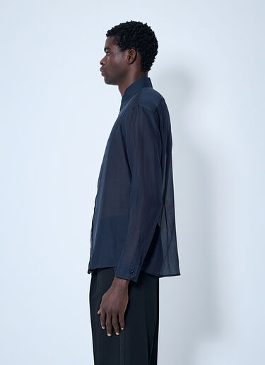 Saint Laurent Cassandre Shirt Blue sla0160001