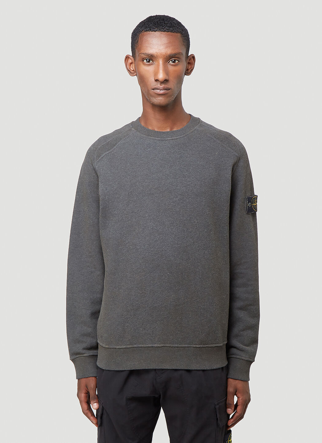 Stone island sweatshirt deals charcoal