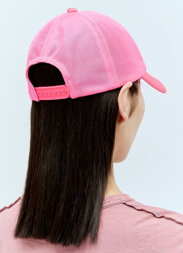 Acne Studios Logo Baseball Cap Pink acn0256042