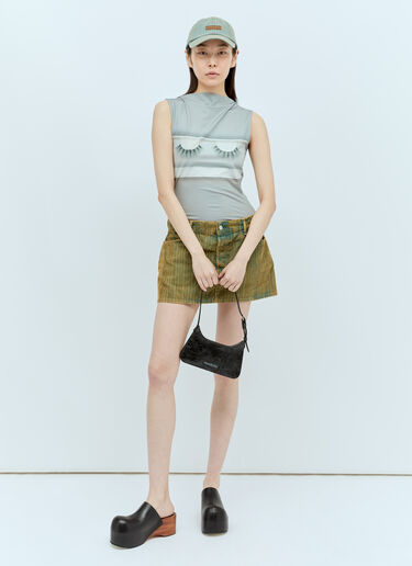 Acne Studios Eyelash Print Top Grey acn0256040