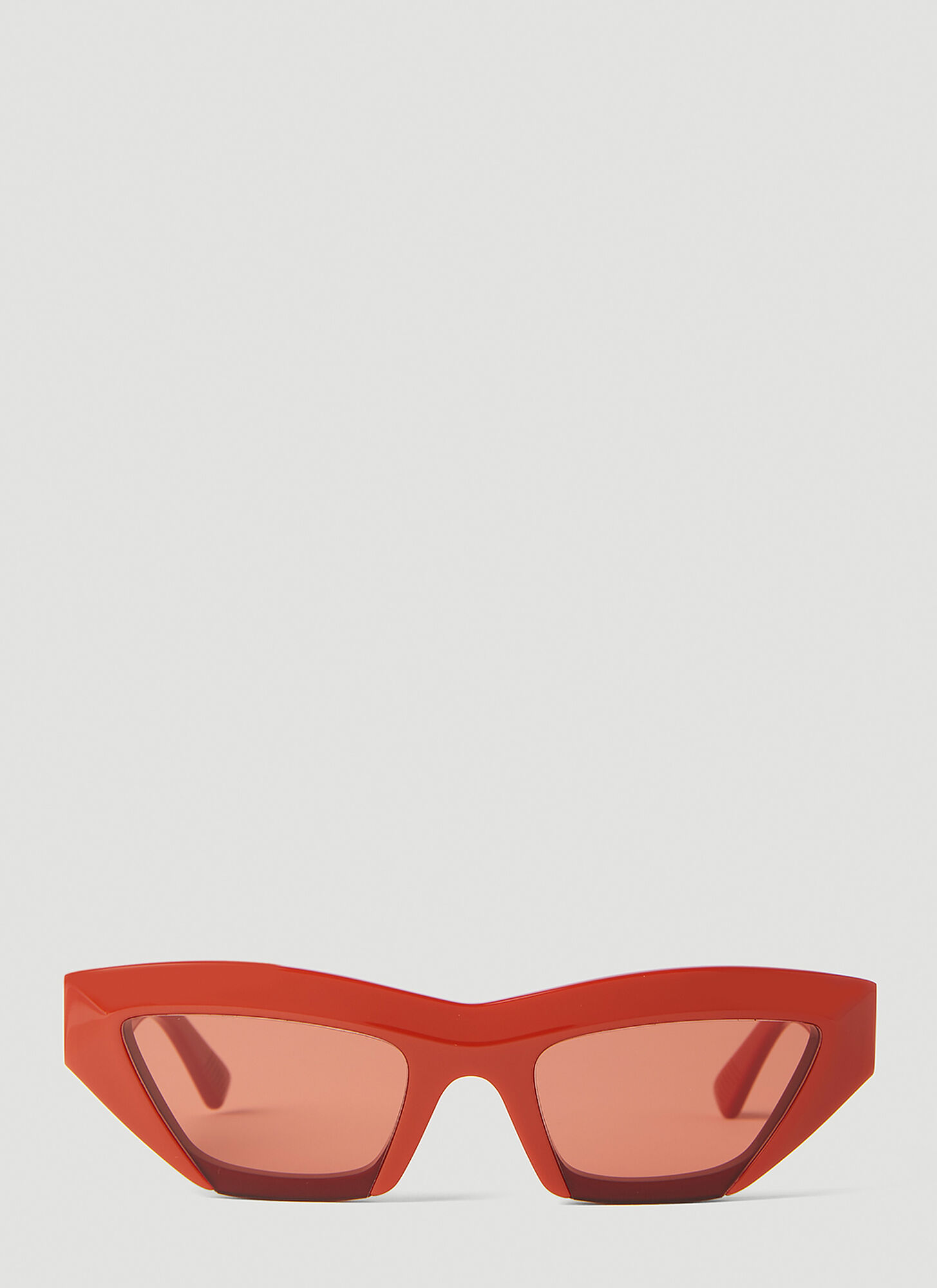 Shop Bottega Veneta Angle Cat-eye Sunglasses In Orange