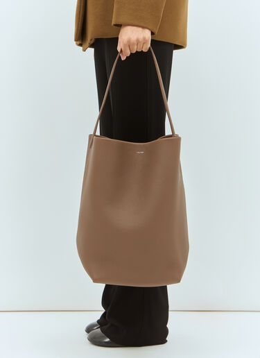 The Row Large N/S Park Tote Bag Khaki row0257024