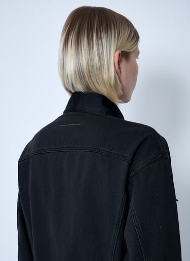 MM6 Maison Margiela Distressed Jacket Black mmm0260001