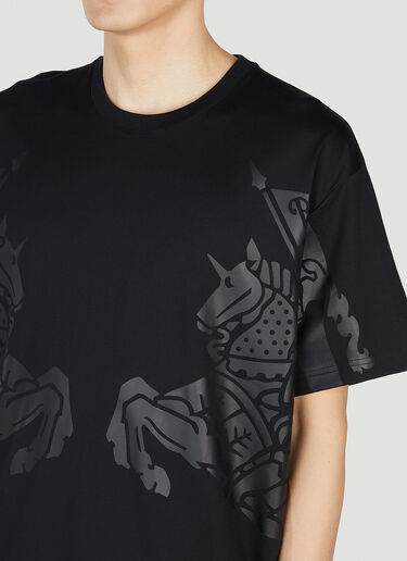 Burberry 图案印花 T 恤 黑色 bur0151015