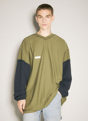Vetements Inside-Out Shark T-Shirt Green vet0158009