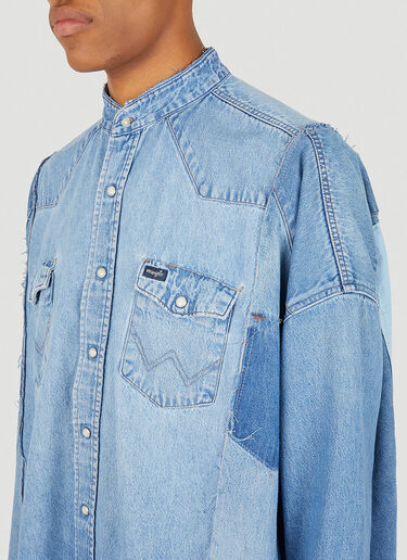 Bonum Patchwork Bandana Denim Shirt Blue bon0348004