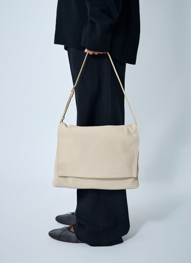 가죽 난 숄더백 The Row 가죽 난 숄더백 화이트 row0261033