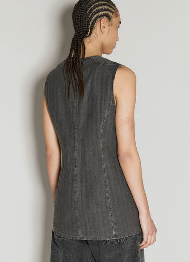 Our Legacy Biker Zip-Up Vest Grey our0256014