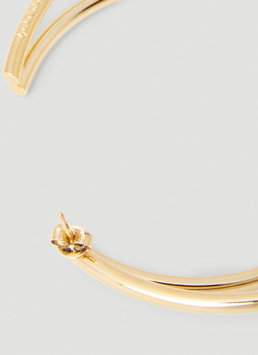 Moon Hoop Earrings Marine Serre Moon Hoop Earrings Gold mrs0252039