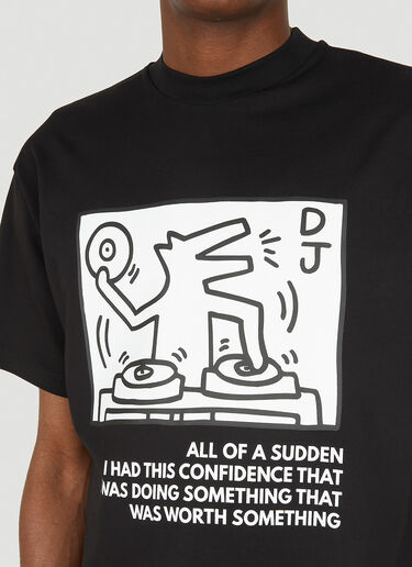 Honey Fucking Dijon x Keith Haring All Of A Sudden T-shirt Black hdj0348012