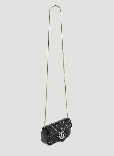 GG Marmont Super Mini Shoulder Bag Gucci GG Marmont Super Mini Shoulder Bag Black guc0251267