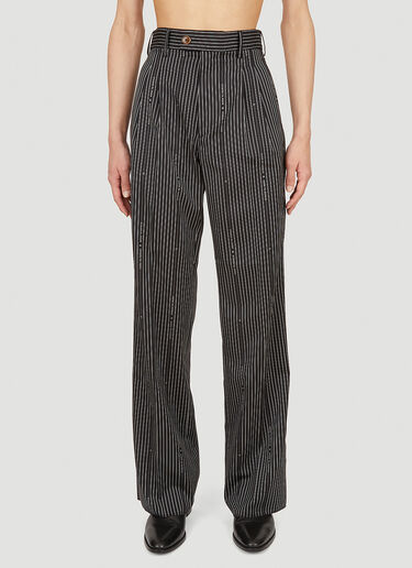 Vivienne Westwood Pinstripe Pants Black vvw0152015