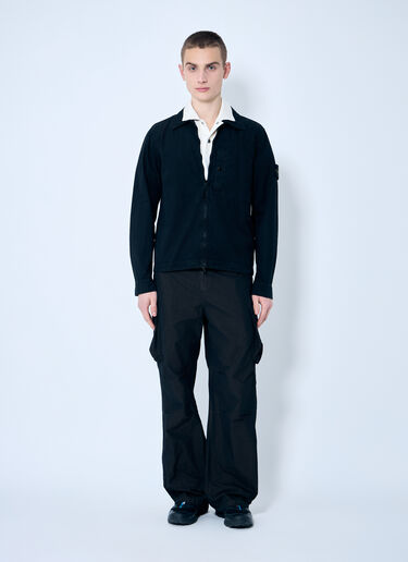 Stone Island Cotton Overshirt Black sto0160011