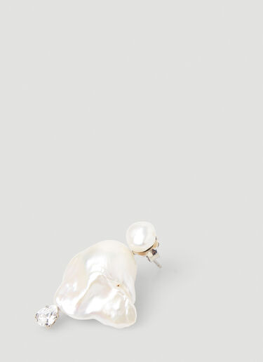 Simone Rocha Baroque Pearl Earrings White sra0248009