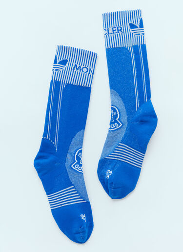 Moncler x adidas Originals Logo Jacquard Socks Blue mad0354015