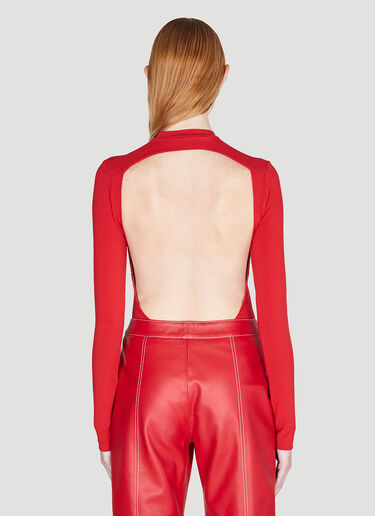 Kirin Open-Back Bodysuit Red kir0240007