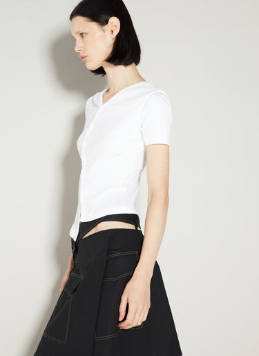 Helmut Lang ツイストTシャツ ホワイト hlm0253010