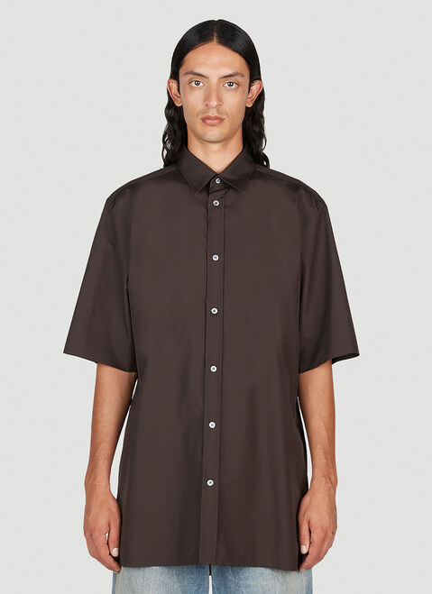 Yohji Yamamoto Short Sleeve Shirt Black yoy0152010