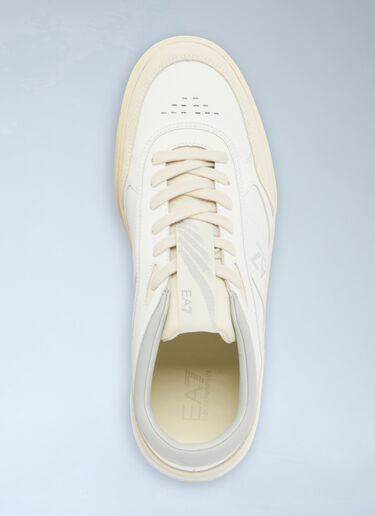 LN-CC® - EA7 Emporio Armani: OTG Pride Luxe Sneakers - White EA7 Emporio Armani OTG Pride Luxe Sneakers White eea0166001