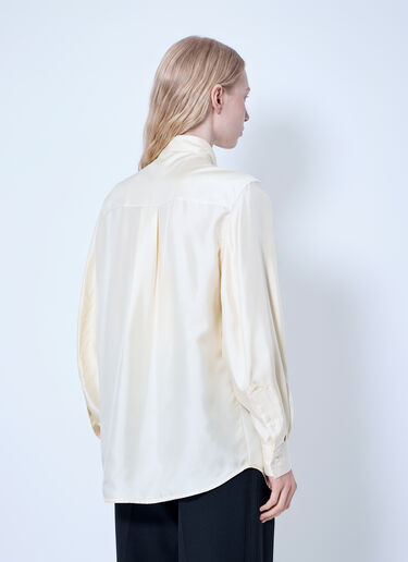 LN-CC® - Bottega Veneta: Silk Twill Shirt - Cream Bottega Veneta Silk Twill Shirt Cream bov0265056
