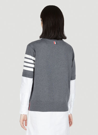 Knit Jumper-Dress with built-in Shirt Thom Browne Knit Jumper-Dress with built-in Shirt Grey thb0253017