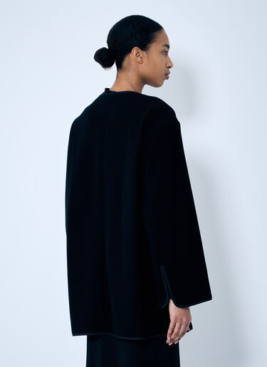TOTEME Felted Wool-Blend Jacket Black tot0259039