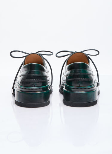 Jacquemus Les Bateau Pavane Lace-Up Shoes Green jac0156020