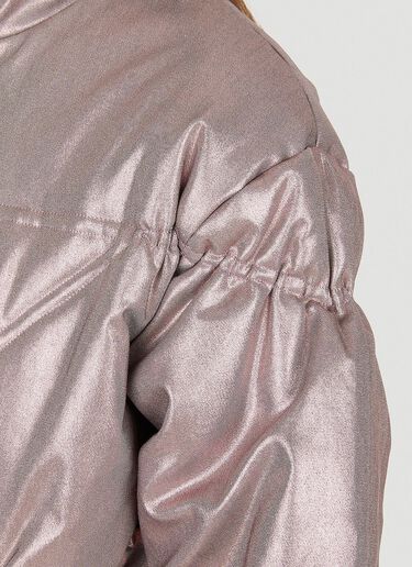 Collina Strada Star Metallic Puffer Jacket Pink cst0249010