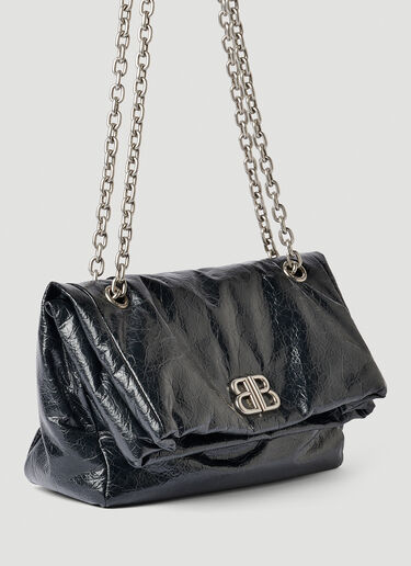 Balenciaga 모나코 미디엄 체인 숄더백 블랙 bal0254061